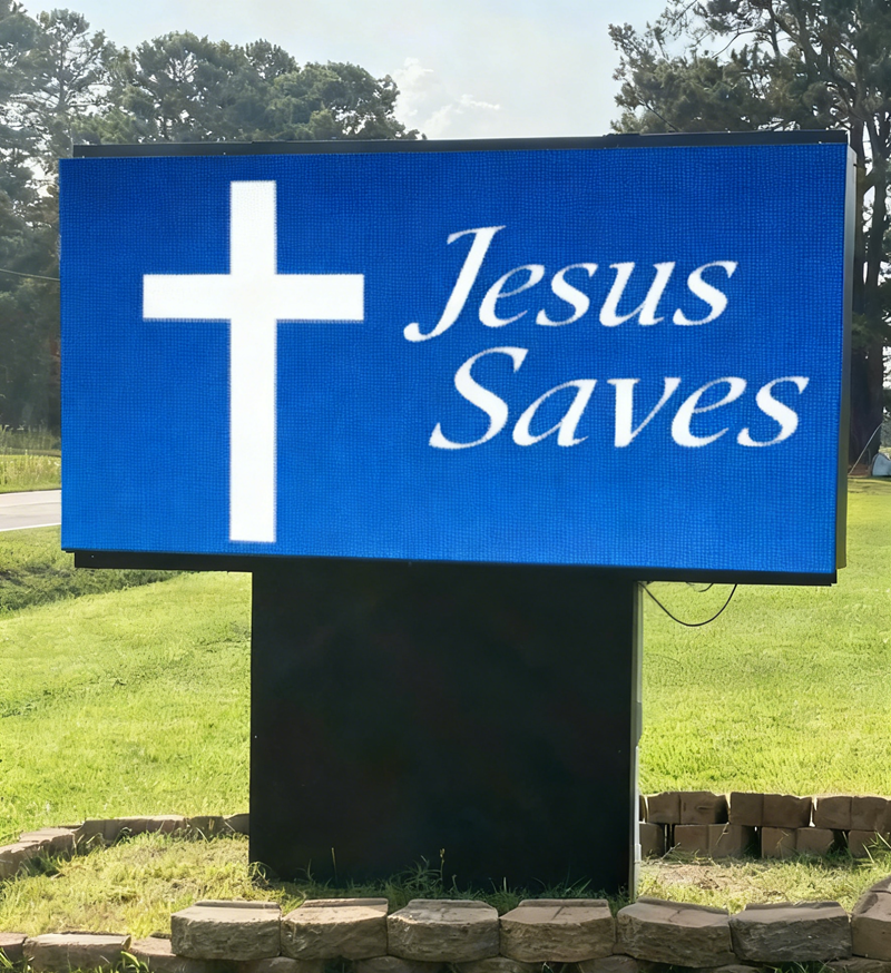 4x8ft Outdoor Digital LED Signs for Schools & Churches